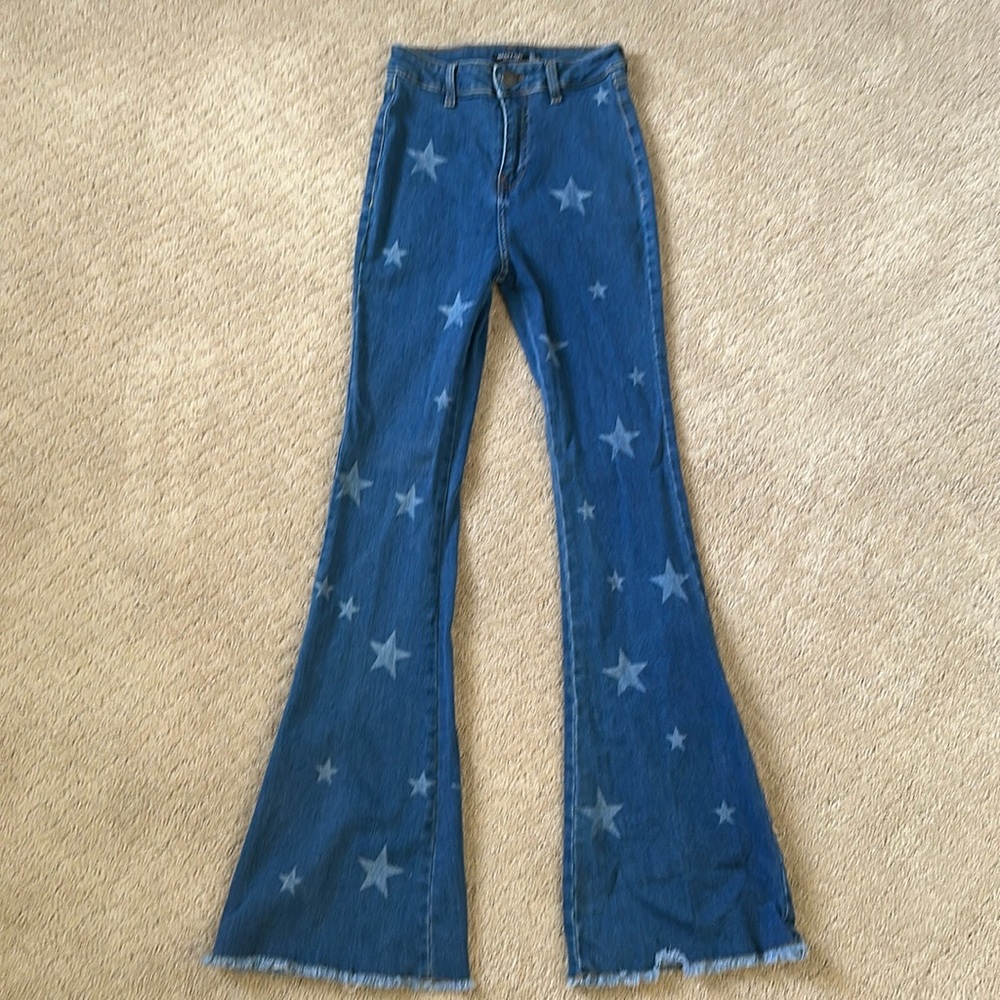 Nasty Gal high waisted, flared jean